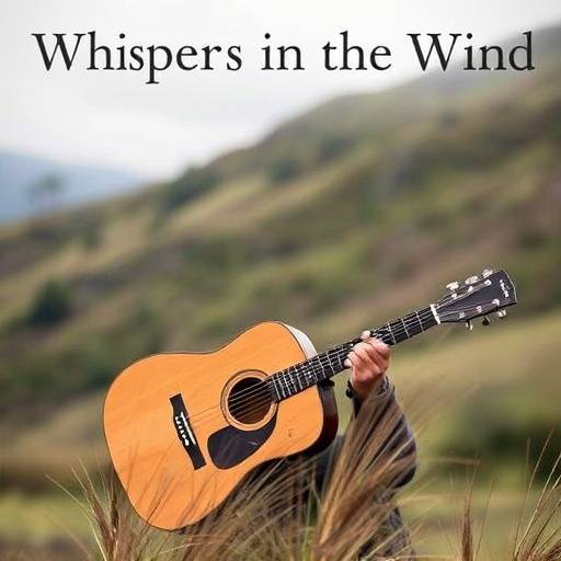Album cover for 'Whispers in the Wind' by folk artist Liam O'Connell.